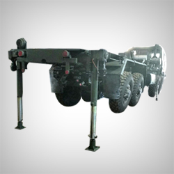 Defence Vehicle Platform Assembly with electro-mechanical jacks